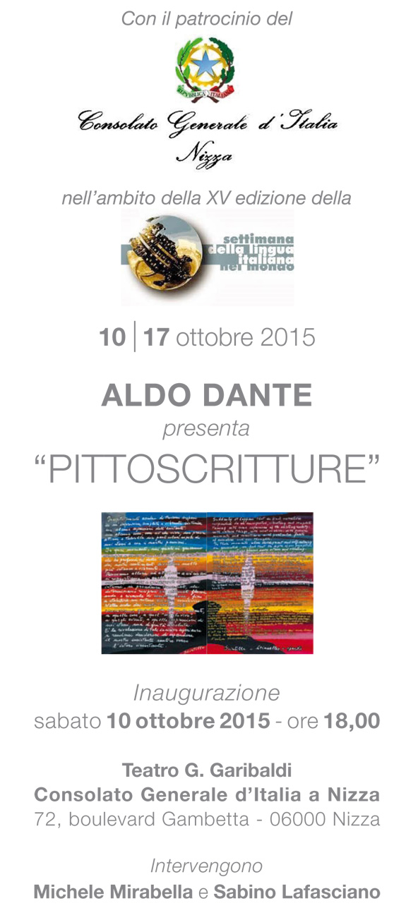 PITTOSCRITTURE Aldo Dante